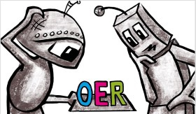 Bild-Link zur Seite: OER - Open Educational Resources