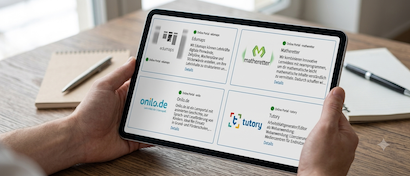 Symbolfoto: Medienportale auf Tablet