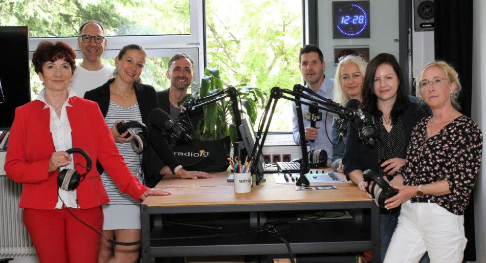 Podcast-Aufnahme bei Radioigel und IgelTV an der Praxismittelschule der Pädagogischen Hochschule Graz.